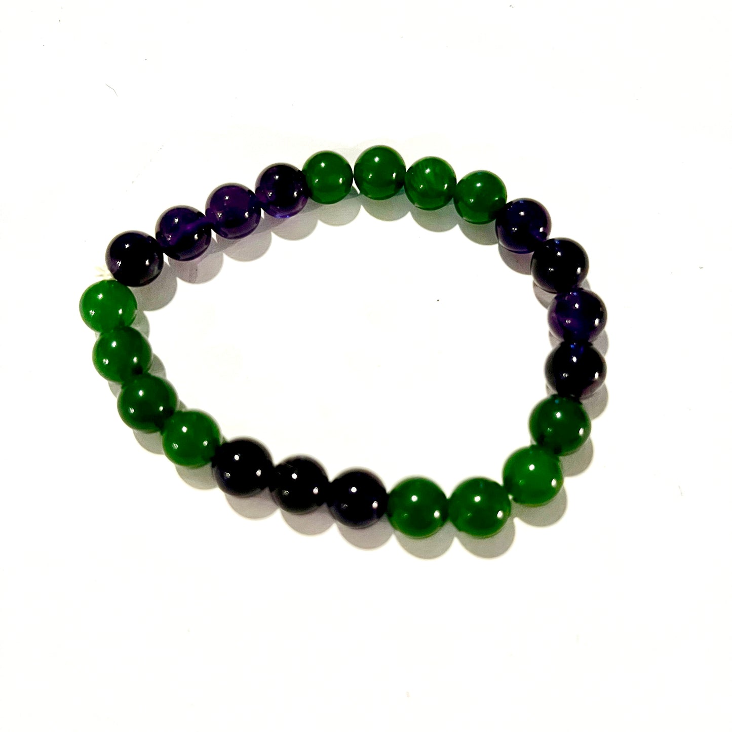 Pearl, rose quartz, aventurine, red tiger's eye, smoky quartz bracelets