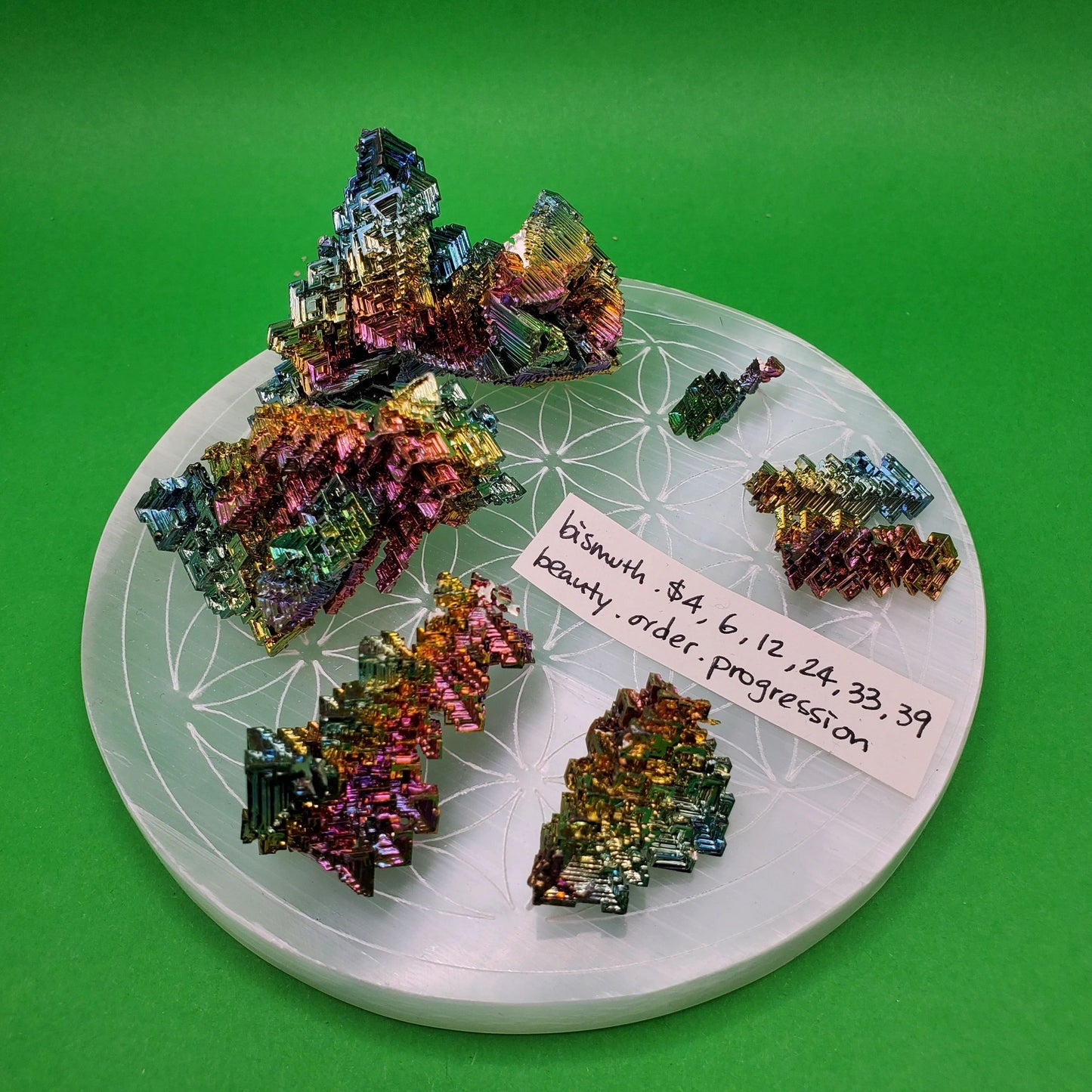 Bismuth clusters | transformation, progression, order