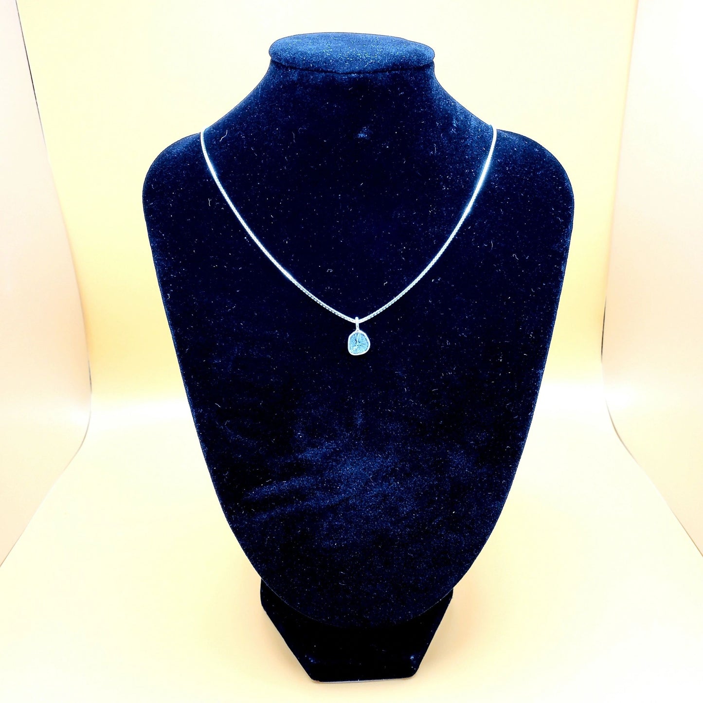 "Slice of Diamond (1/4" wide)" | Diamond Necklace | Purity, Invincibility, Strength