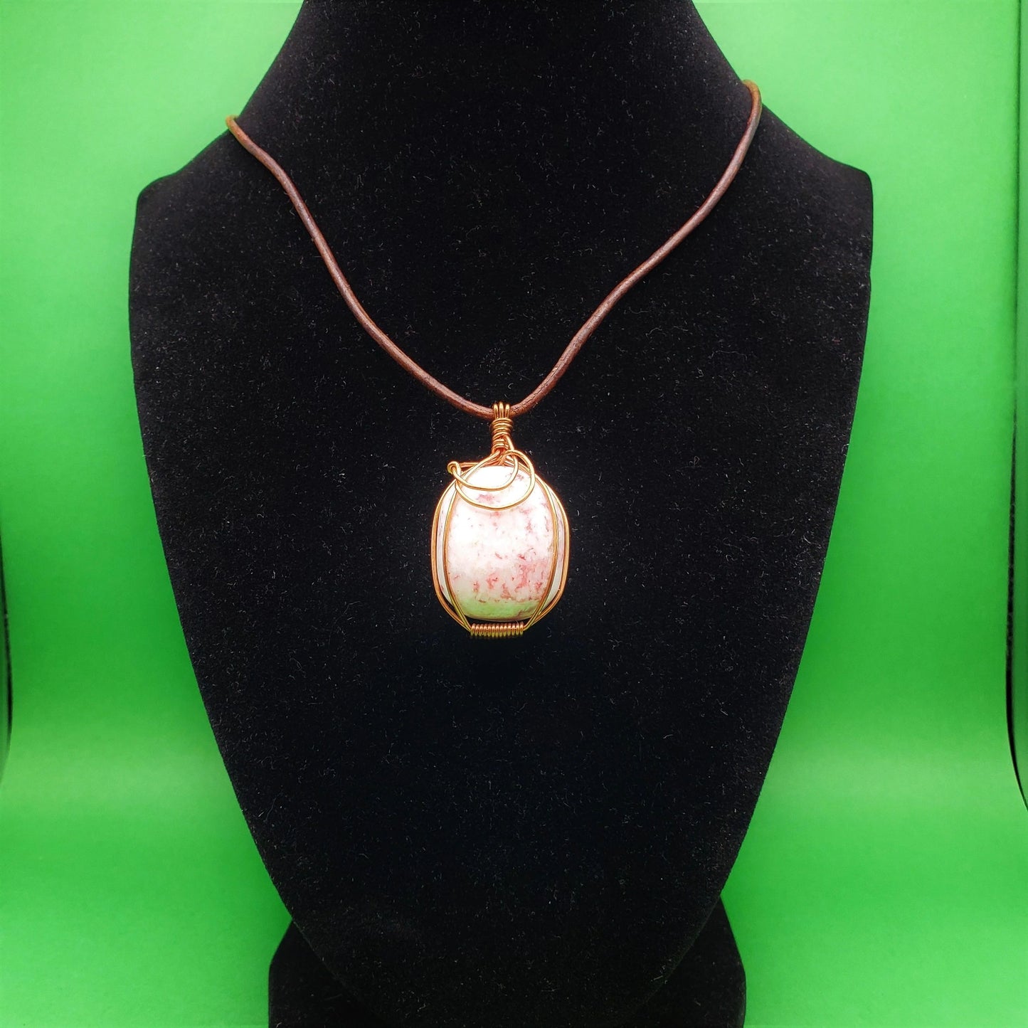 "Sun and Moon" | Cinnabrite necklace | protection, abundance, wealth, intuition