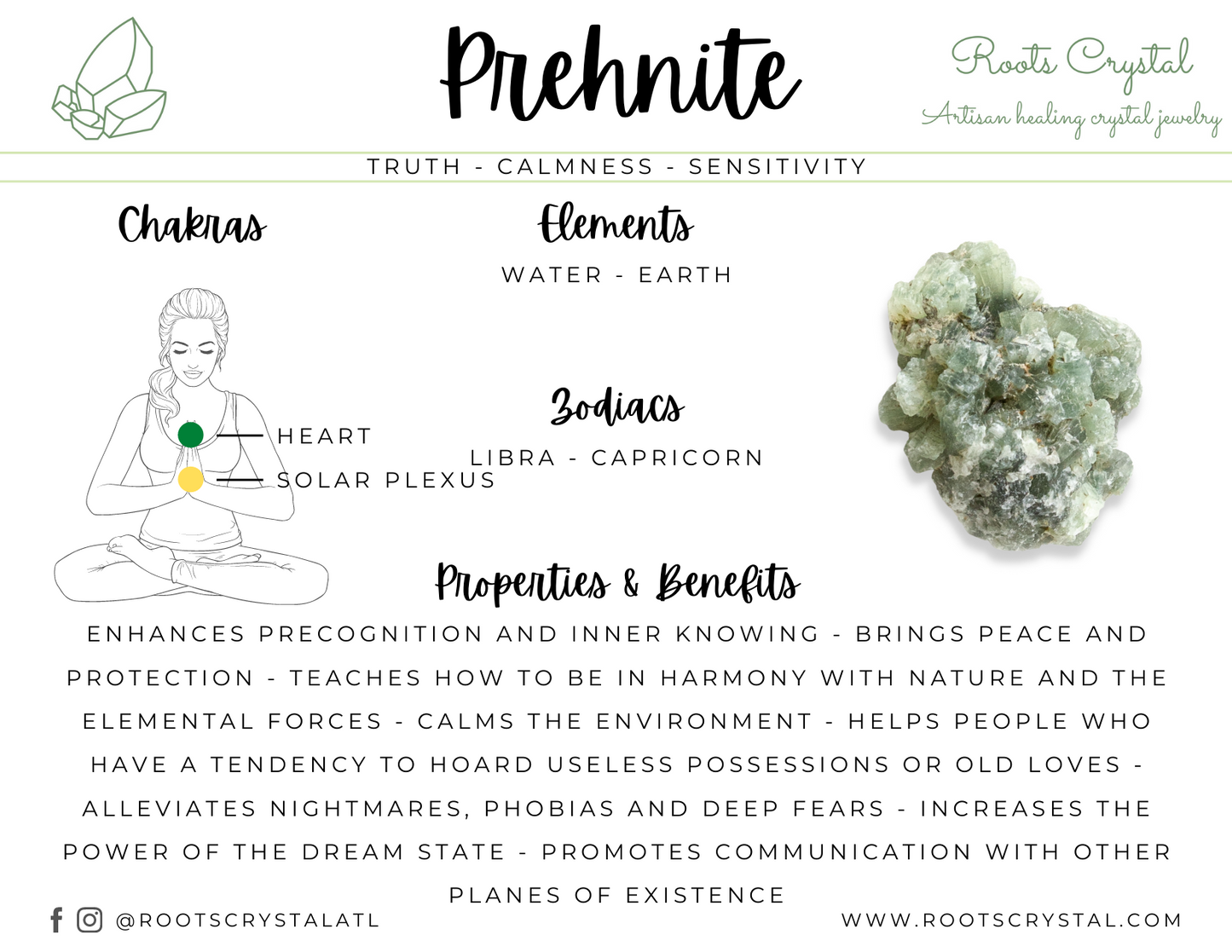 "Dragon" | Dragon's blood and prehnite necklace | Courage, action, truth, calm