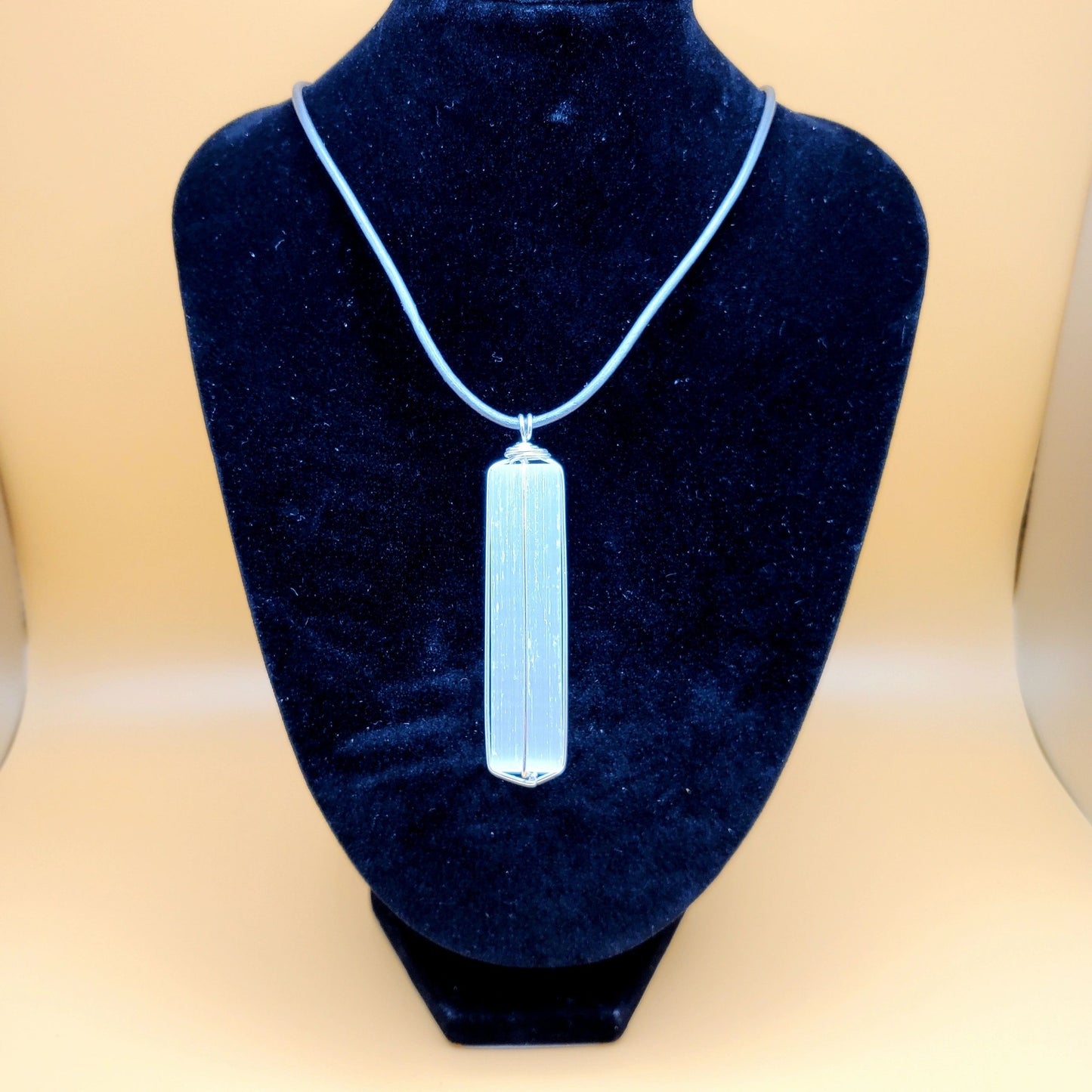 "Inner Silence" | Selenite Necklace | Protection, Awareness, Clarity, Meditation
