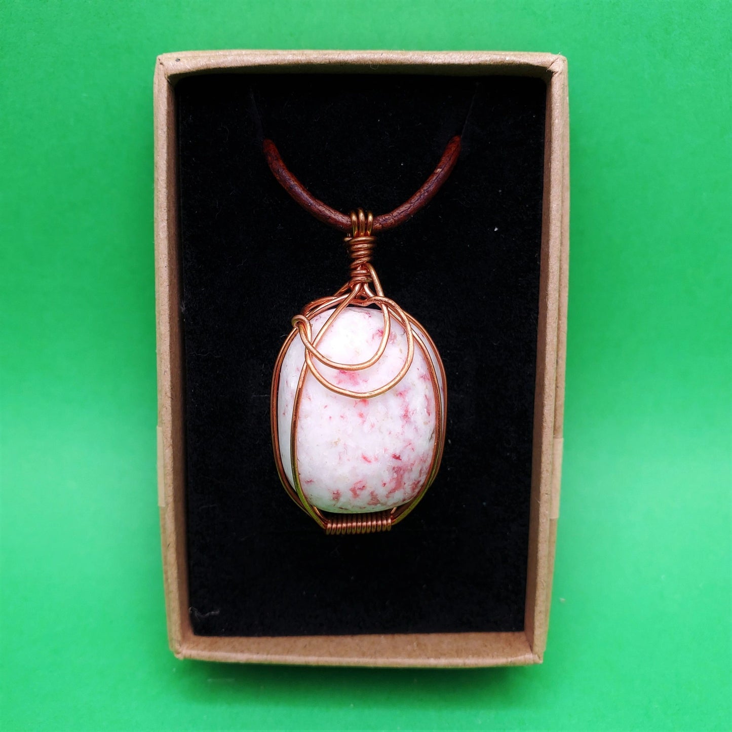 "Sun and Moon" | Cinnabrite necklace | protection, abundance, wealth, intuition