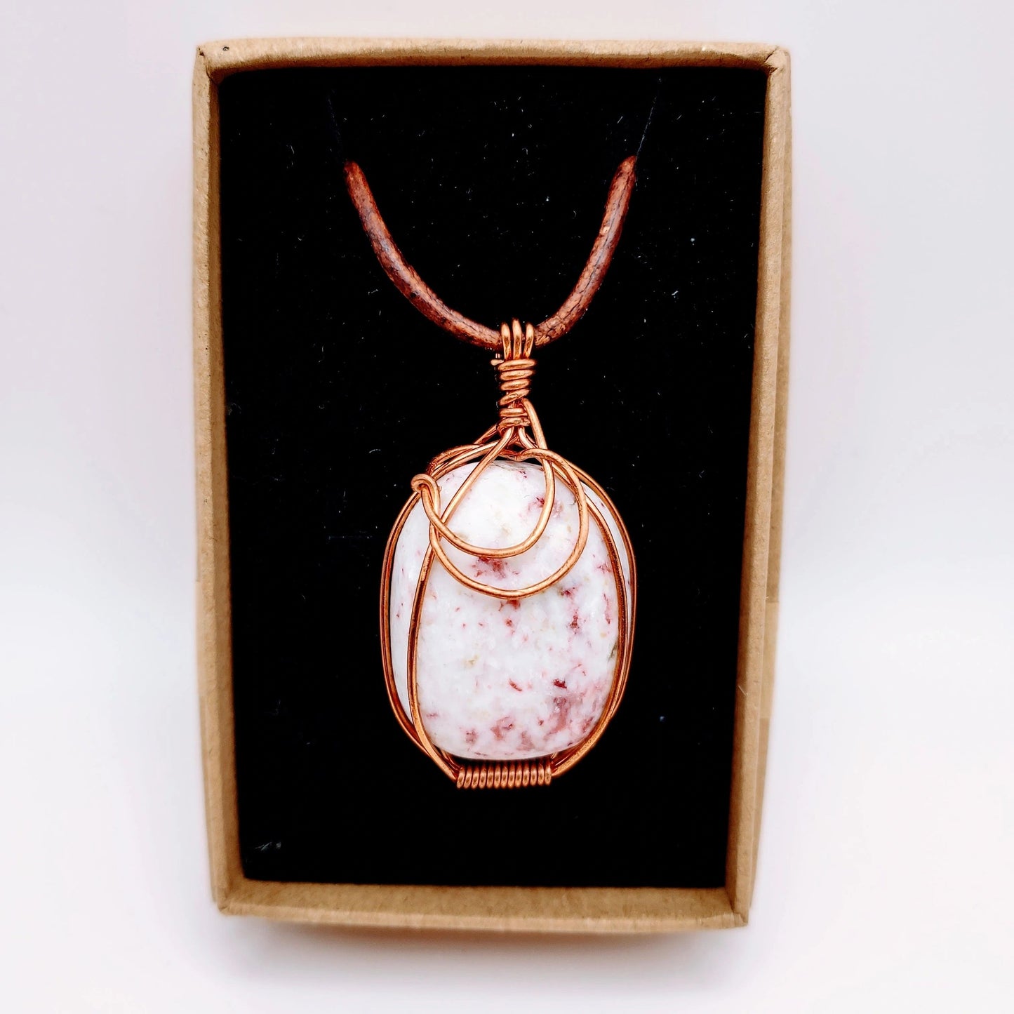 "Sun and Moon" | Cinnabrite necklace | protection, abundance, wealth, intuition