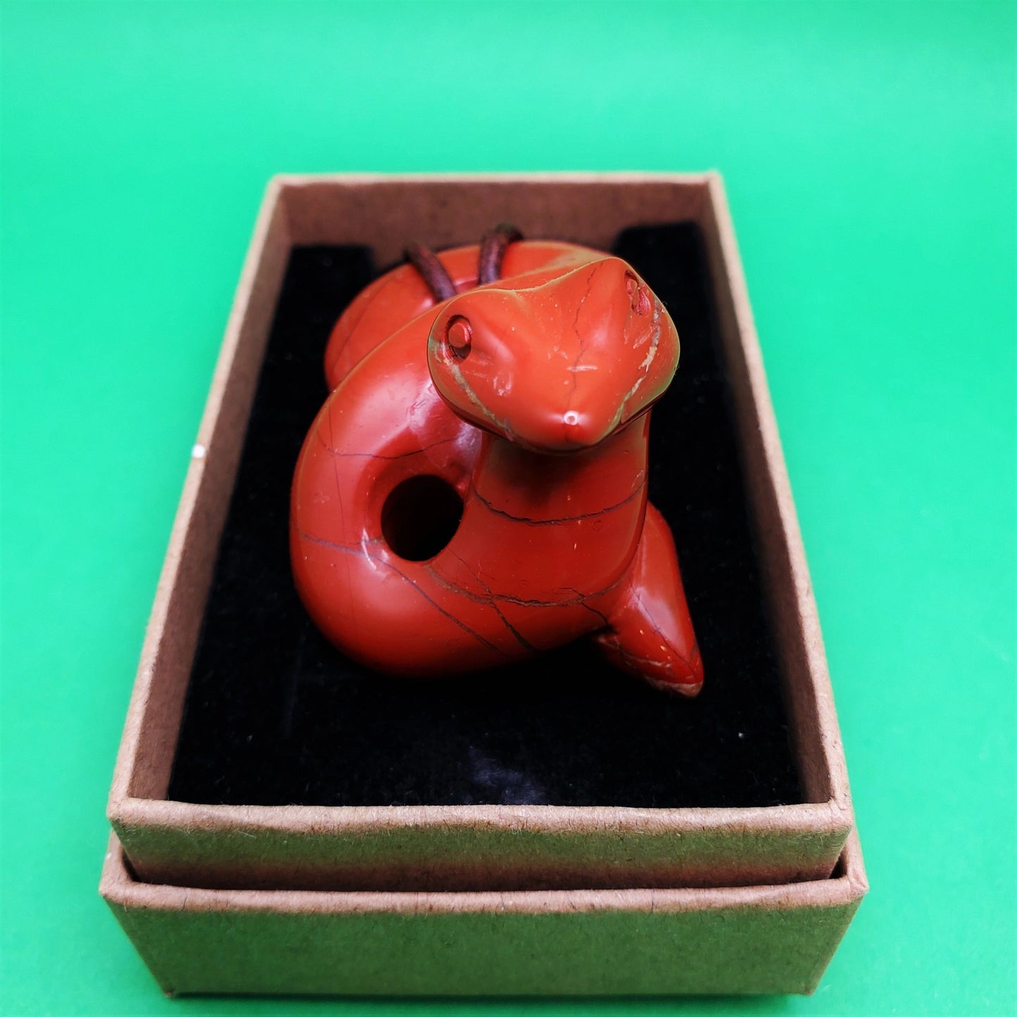 "Snake" | Red Jasper Necklace | protection, vitality, courage