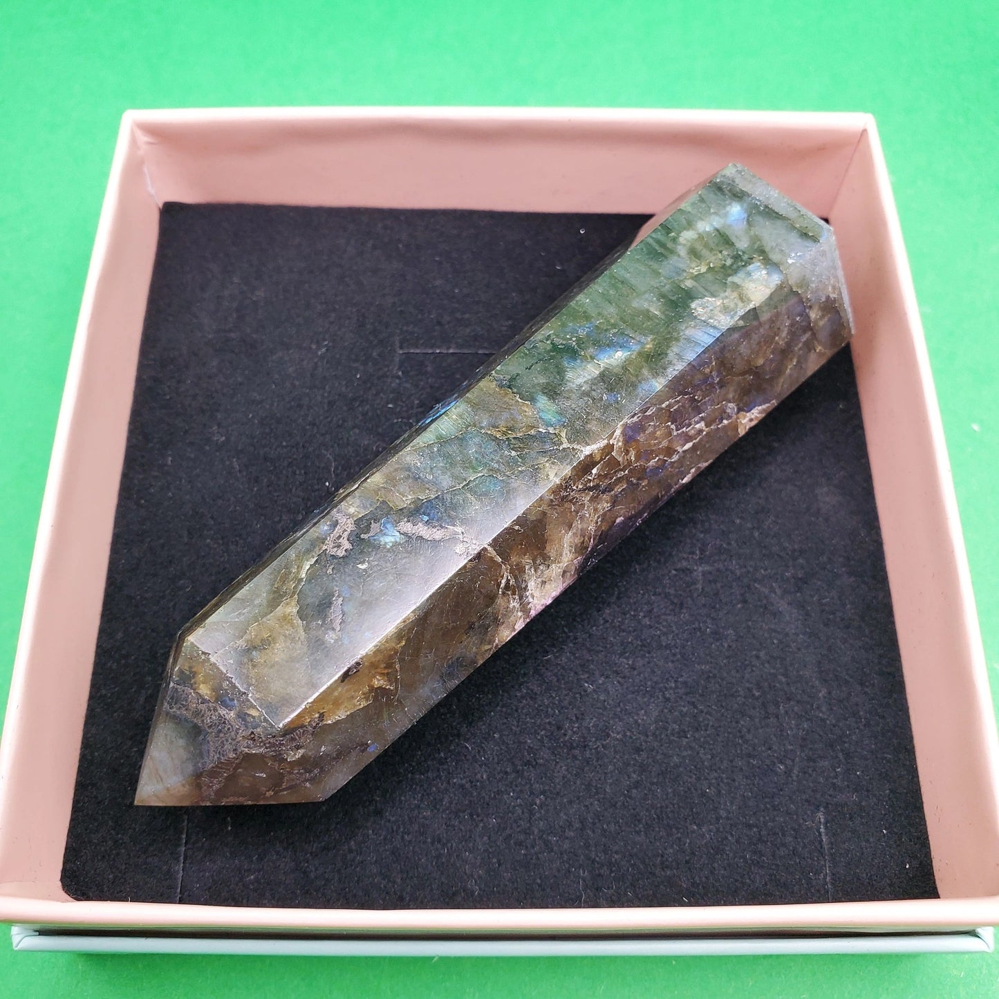 Crystal Tower | Mystic Merlinite, Labradorite, Apatite, Bloodstone