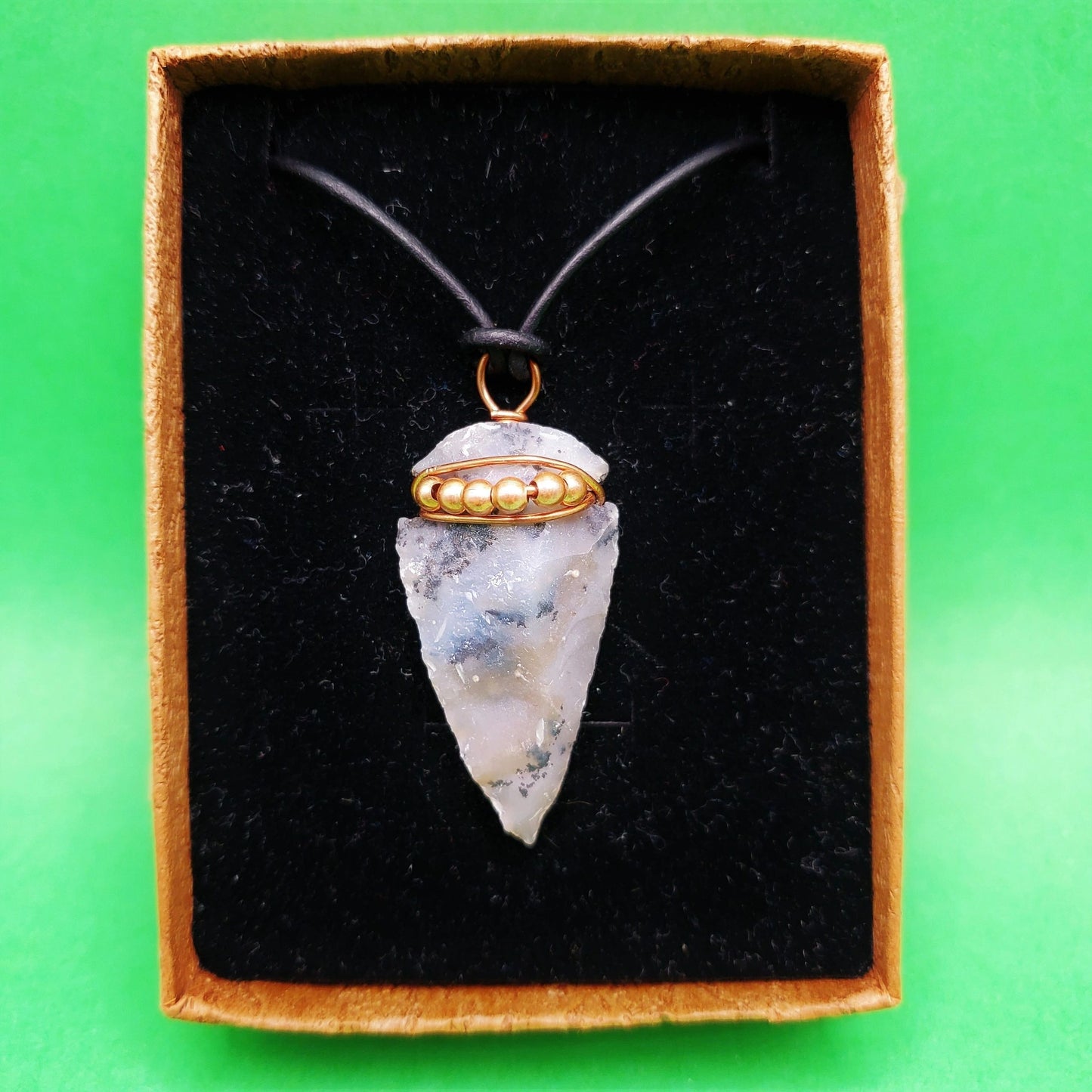 "Arrow" | agate necklace | strength, courage, analytical ability