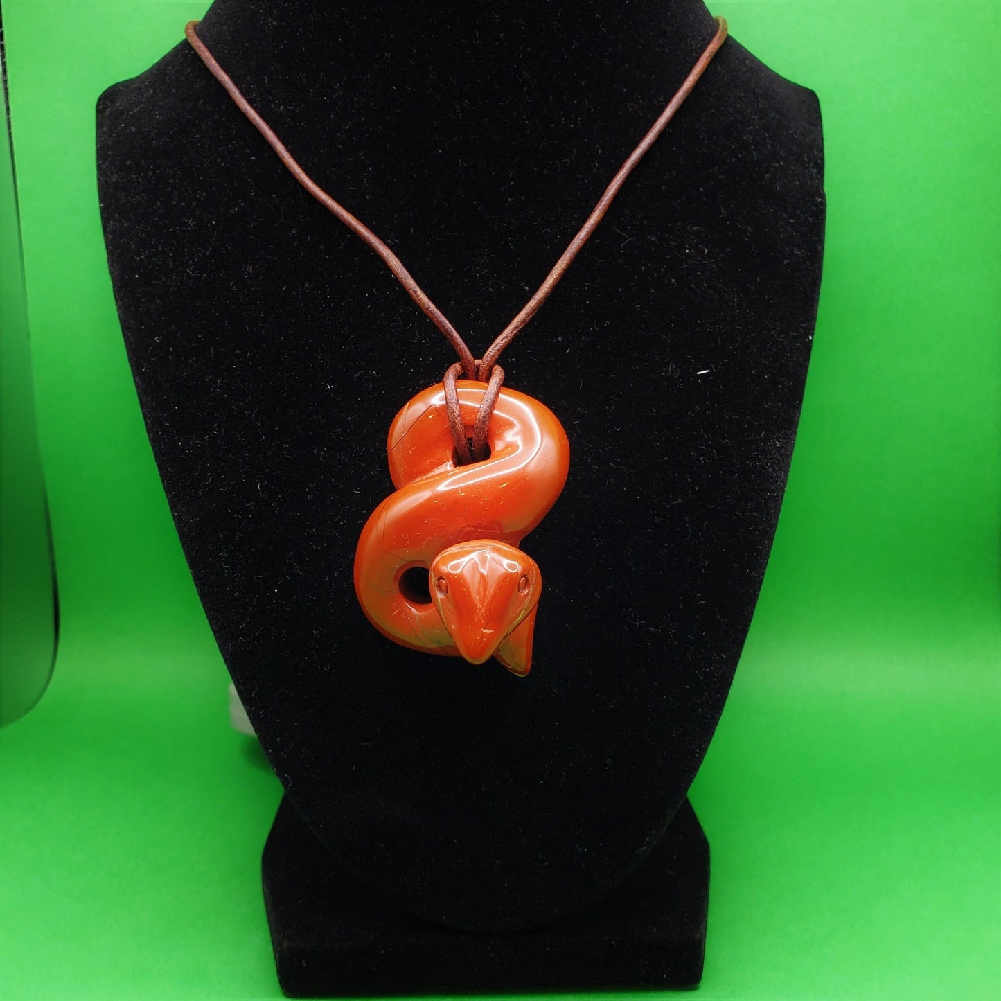 "Snake" | Red Jasper Necklace | protection, vitality, courage