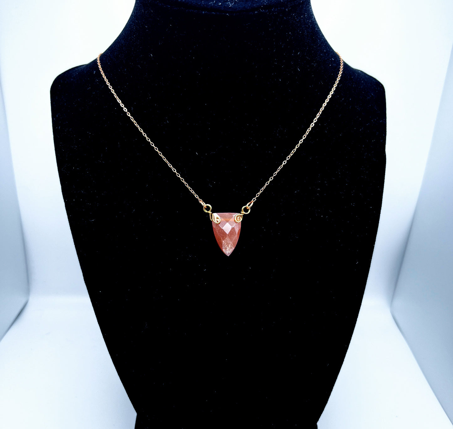 "Peachy" | Peach moonstone chokers | Tenderness, openness, love
