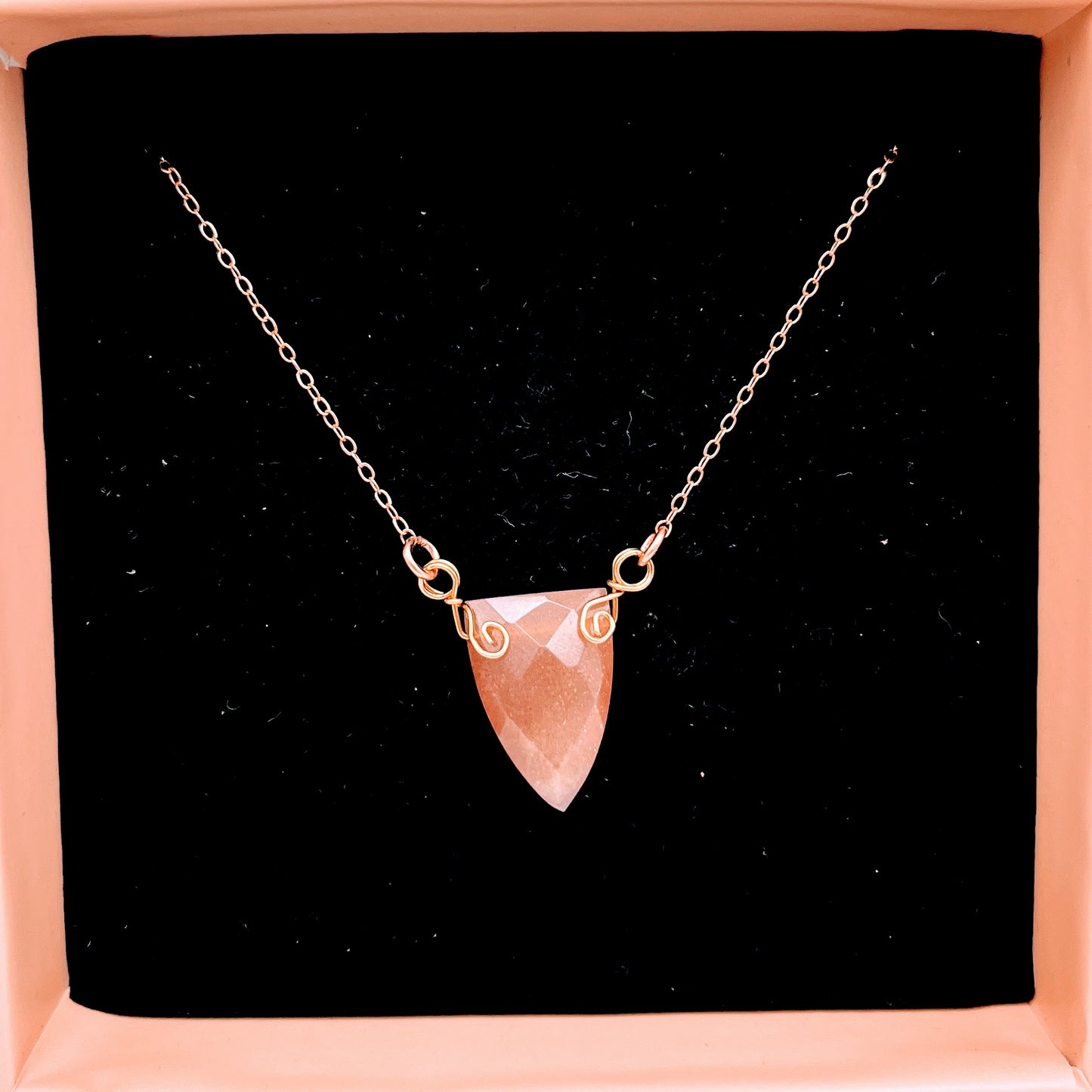 "Peachy" | Peach moonstone chokers | Tenderness, openness, love