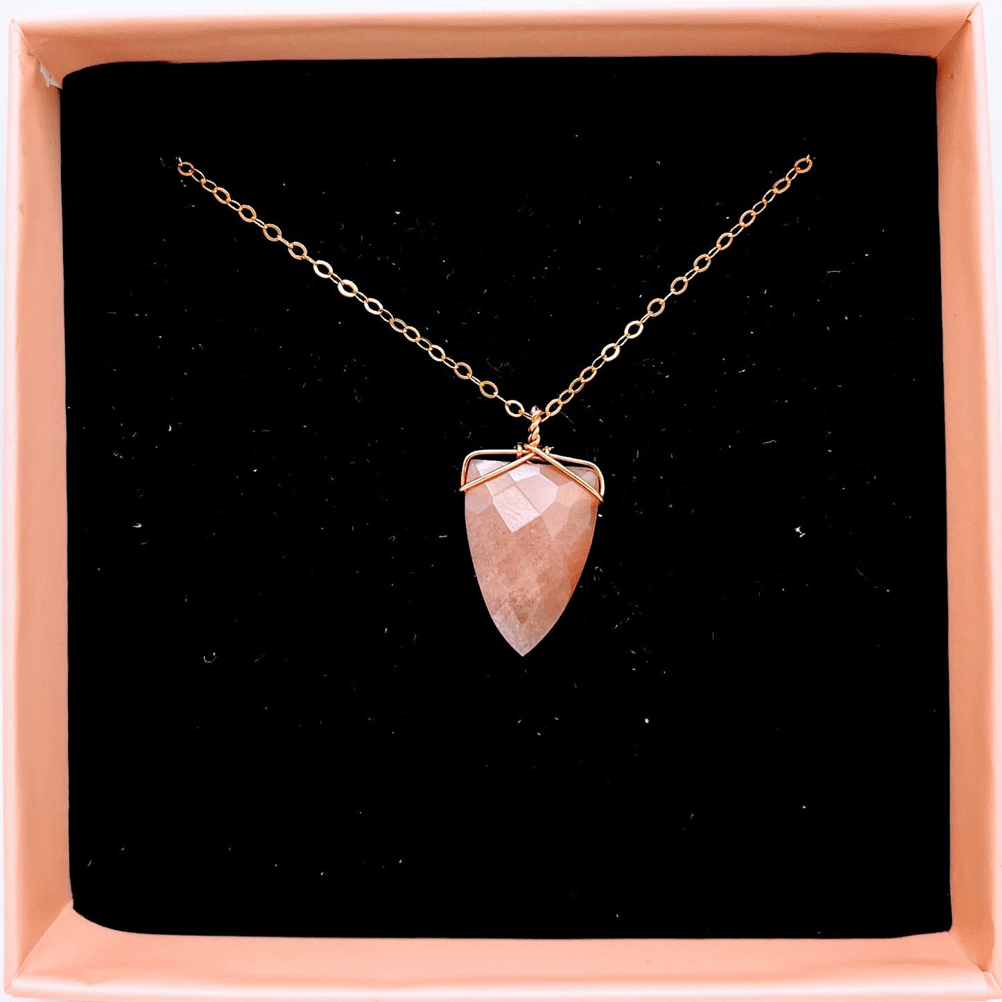 "Peachy" | Peach moonstone chokers | Tenderness, openness, love