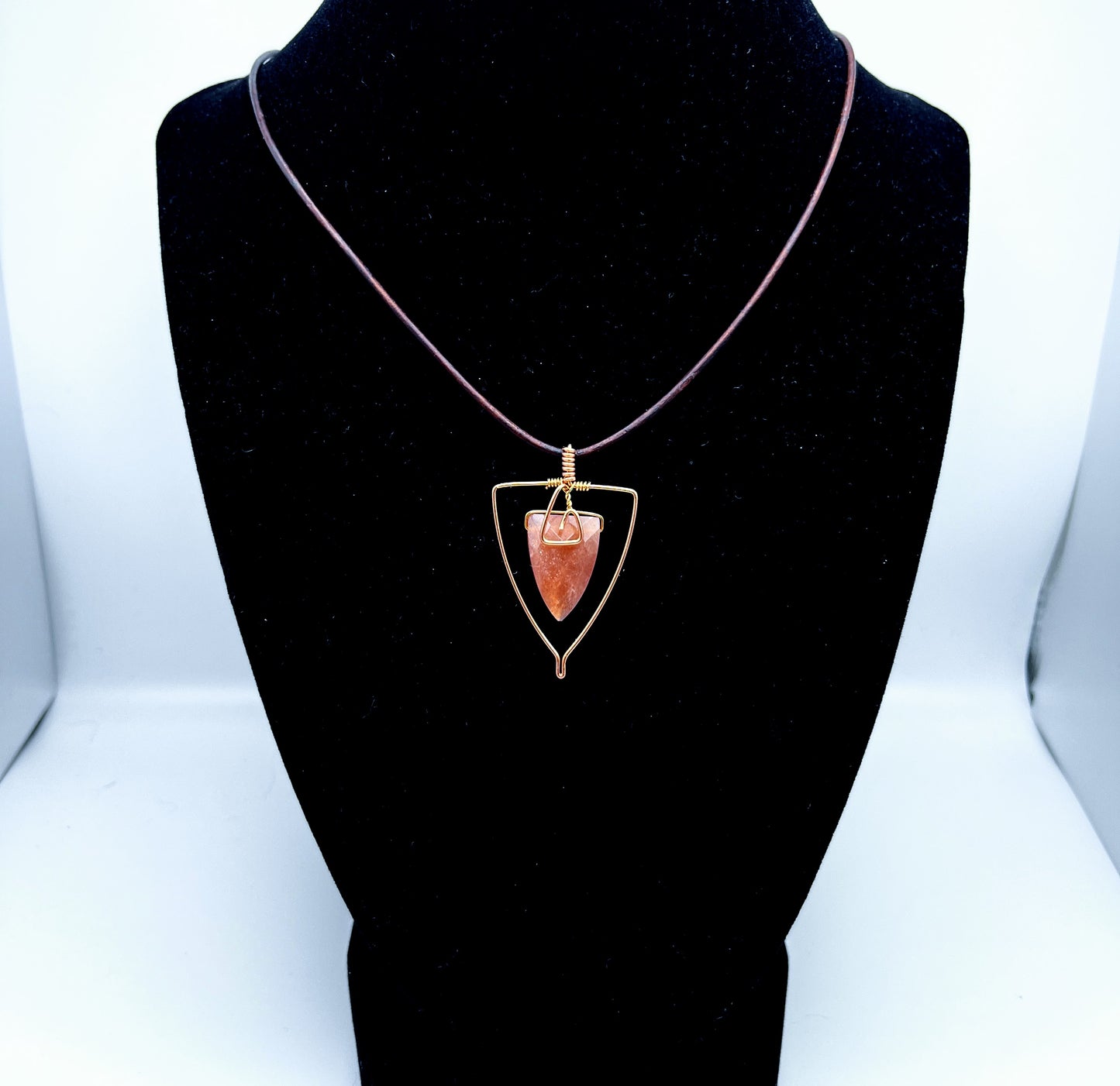 "Lover" | Peach moonstone necklace | Tenderness, openness, love