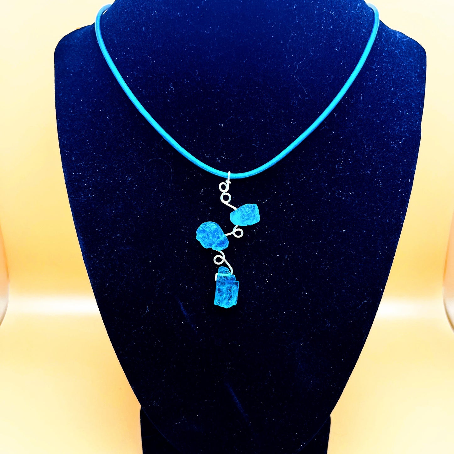 "Creation" | Blue topaz necklace | clarity, balance, strength, creativity