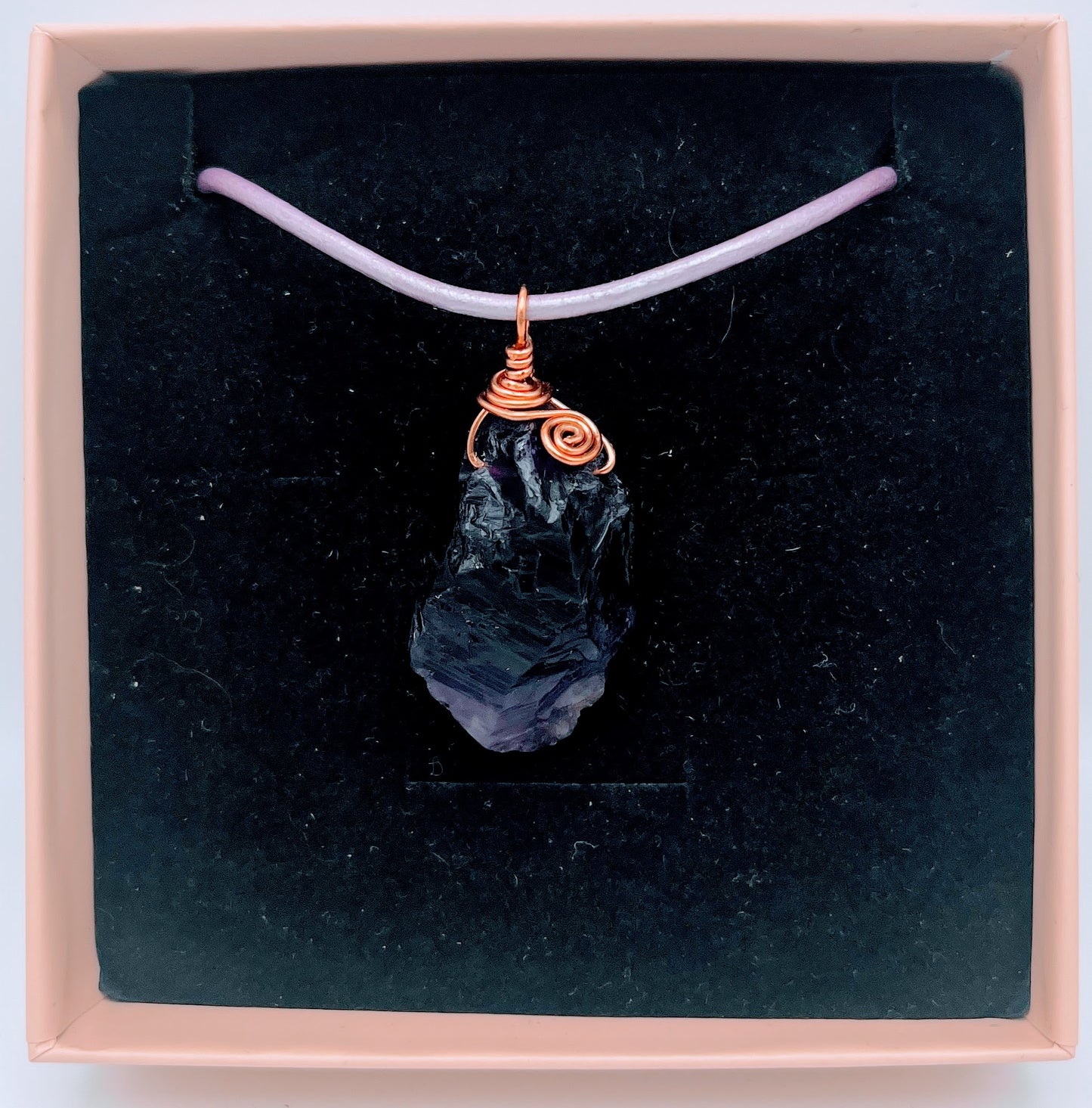 "Healer" | Raw amethyst necklace | protection, awareness, healing
