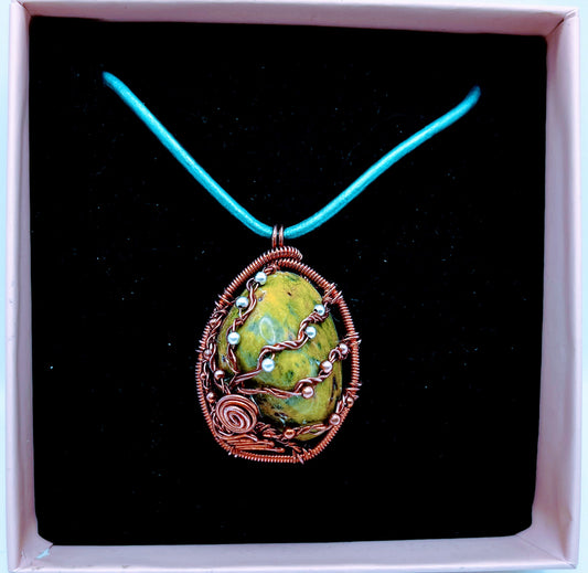 "Wisdom tree" | Atlantisite necklace | Tranquility, openness, spiritual growth