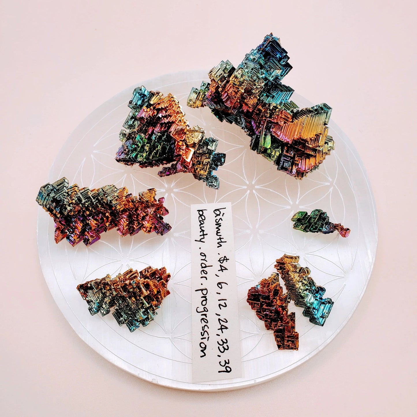 Bismuth clusters | transformation, progression, order