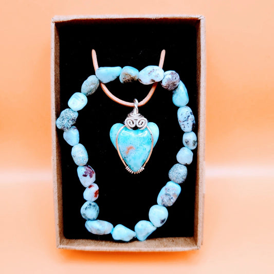 "Inner Peace" | Larimar Necklace | Consciousness, Inner Peace, Communication
