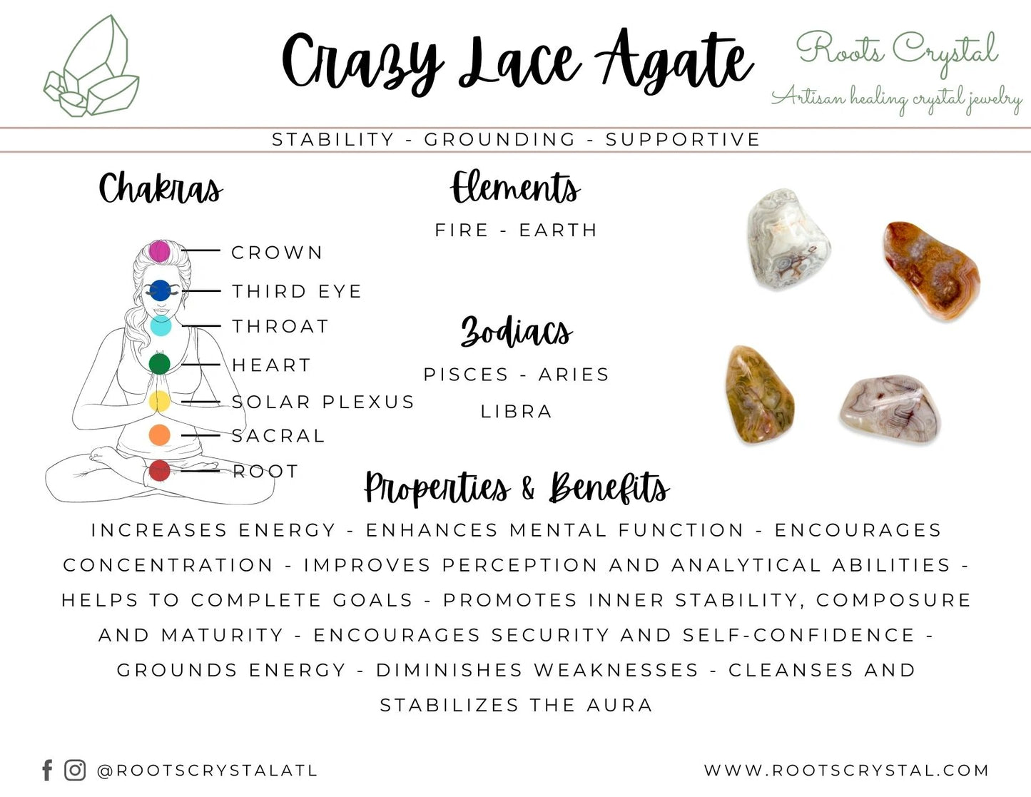 Crystal Towers | Que Sera, Crazy Lace Agate, Lemon Jade, Lapis Lazuli