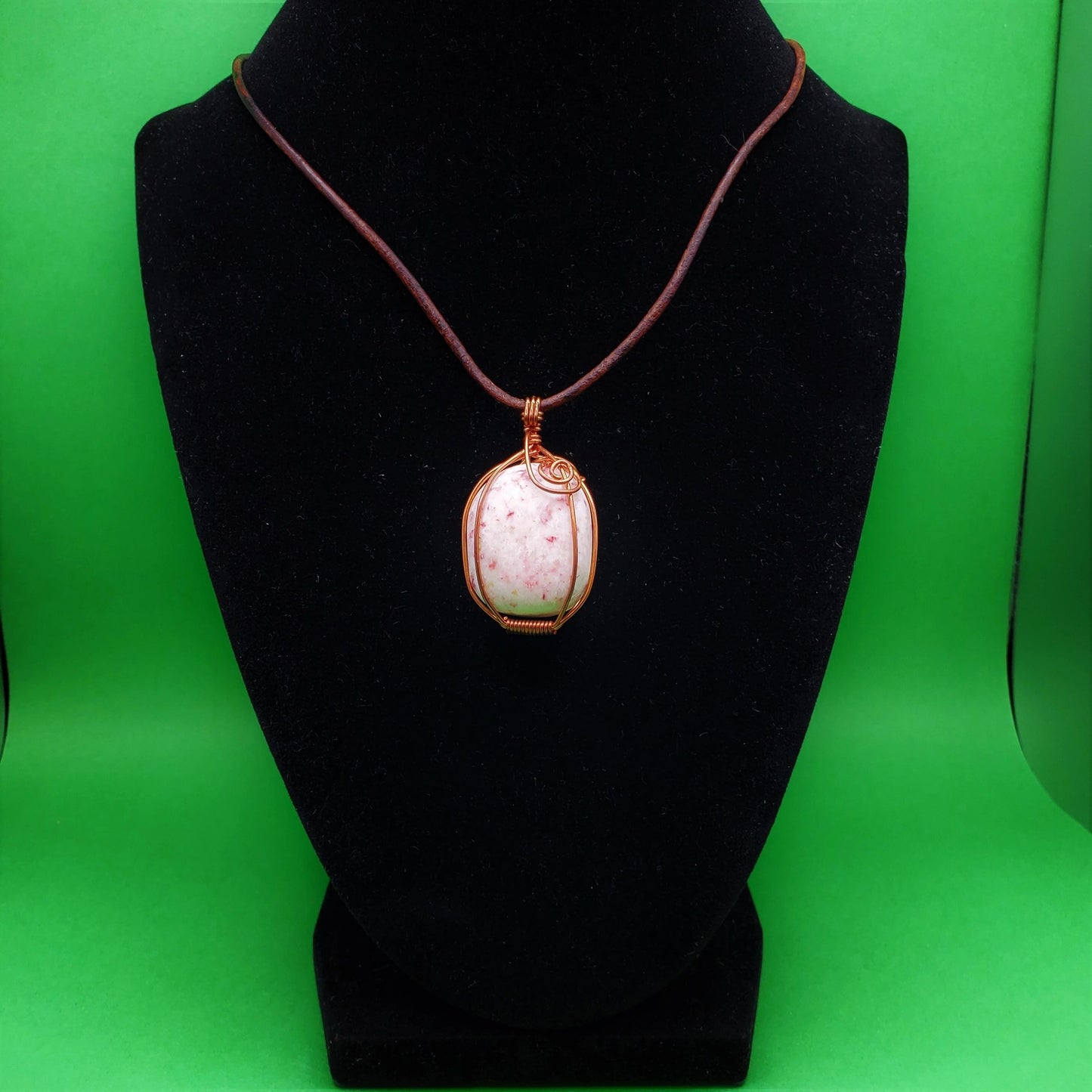 "Sun and Moon" | Cinnabrite necklace | protection, abundance, wealth, intuition