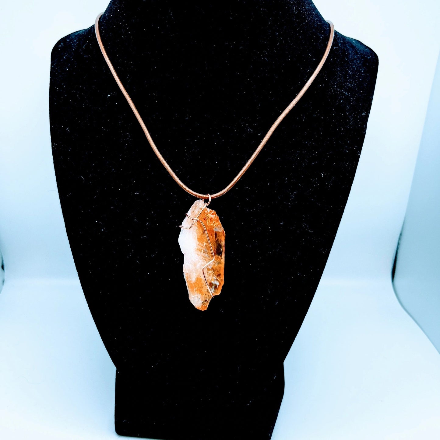 "Strength" | Raw Citrine Necklace and earrings | Abundance, Joy, Strength