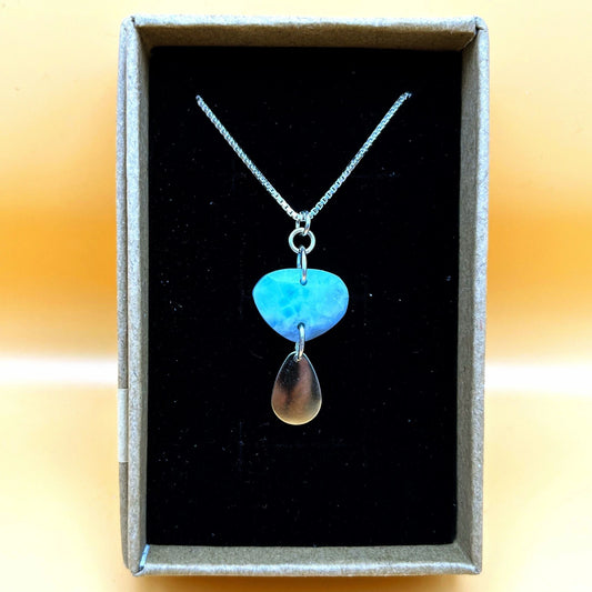 "Consciousness" | Larimar Necklace and Bracelet | Consciousness, Inner Peace, Communication