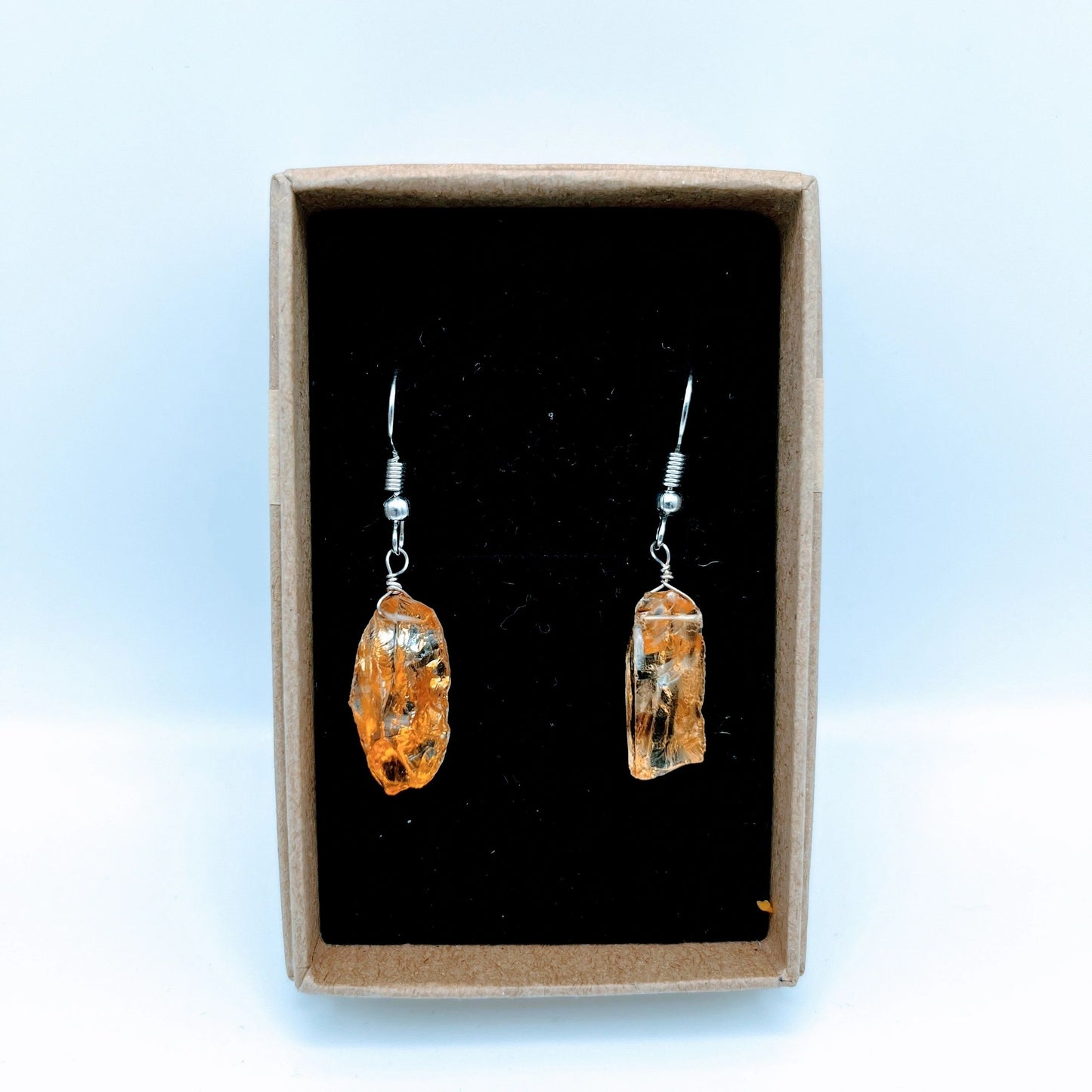 "Strength" | Raw Citrine Necklace and earrings | Abundance, Joy, Strength