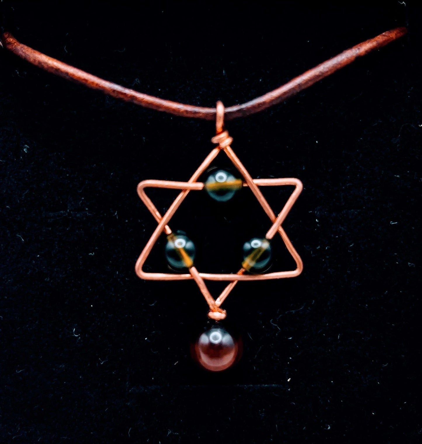 "Star-born" | Moldavite & Red Tigers Eye Crystal Necklace | Transformation, Talisman, Connectivity, Intense Frequencies