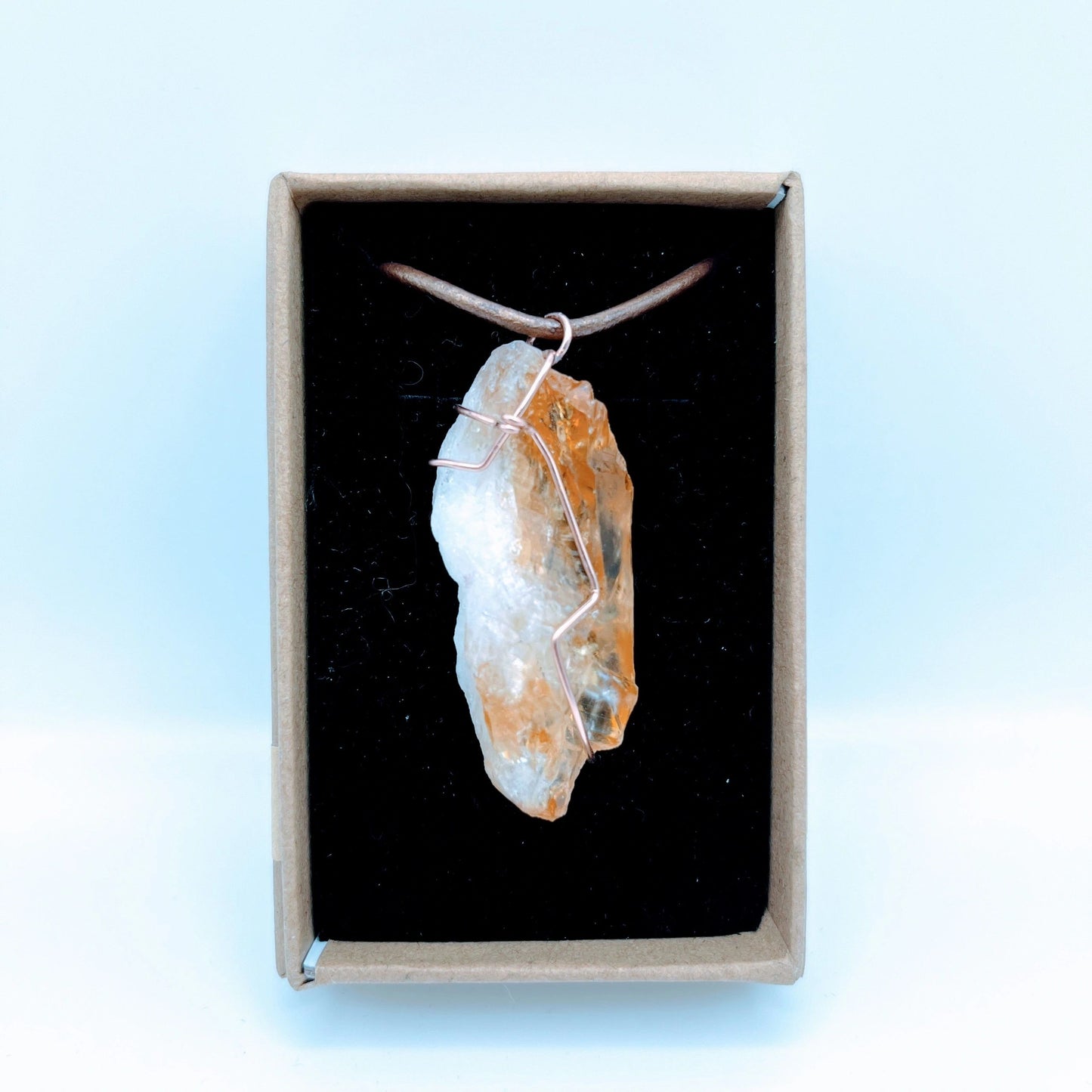 "Strength" | Raw Citrine Necklace and earrings | Abundance, Joy, Strength