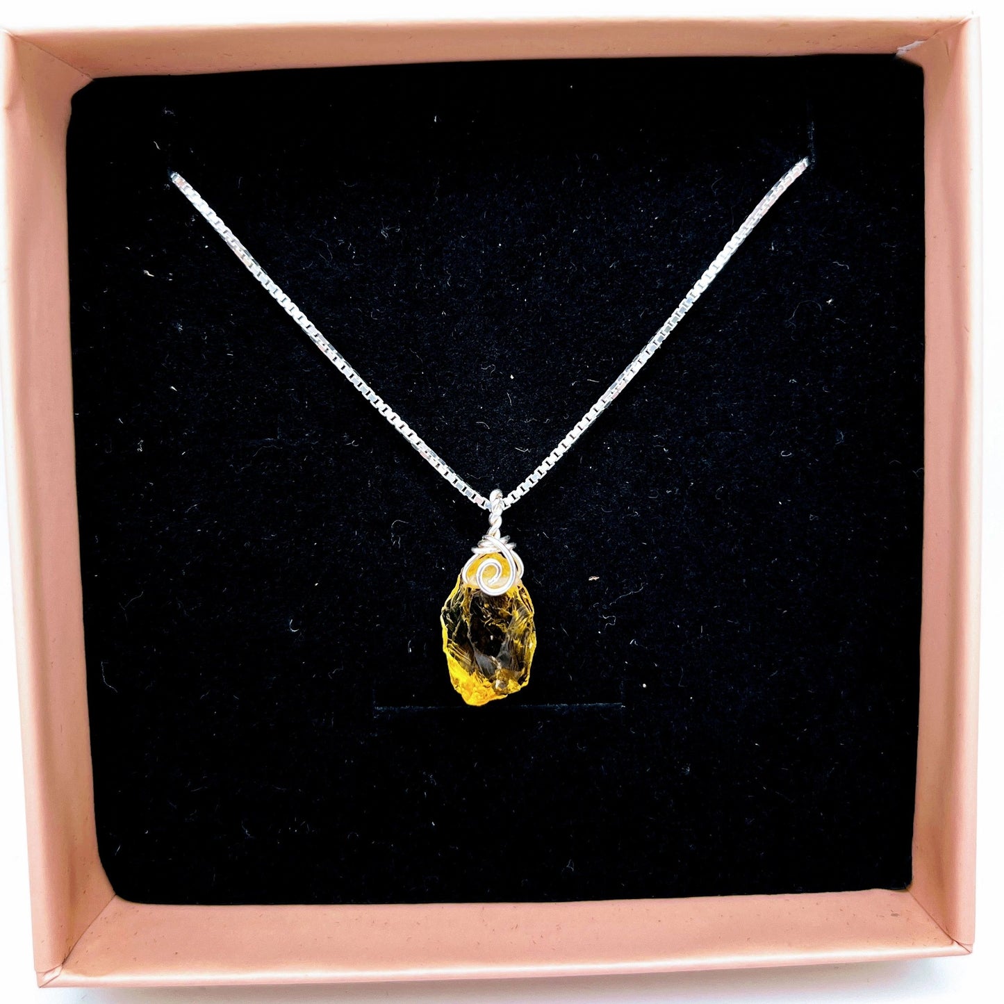 "Will Power" | Raw Citrine Necklace | Abundance, Joy, Strength