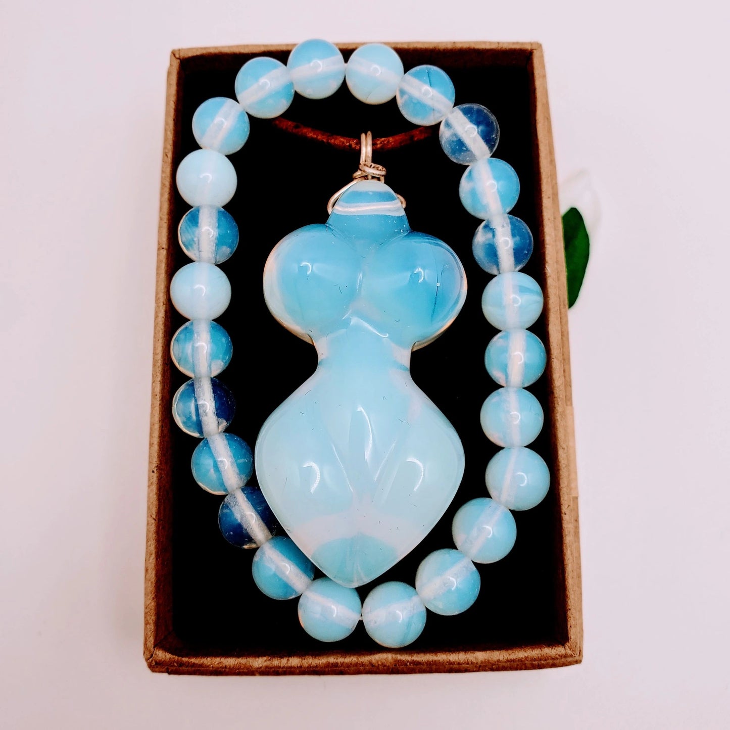 "Goddess" | Opalite Crystal Necklace, Bracelet | new beginnings, transformation, clarity, spirituality