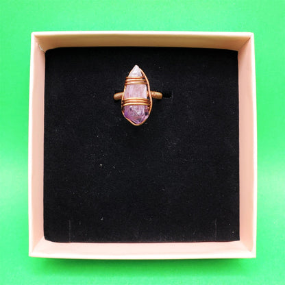 Amethyst Copper Rings | protection, awareness, healing