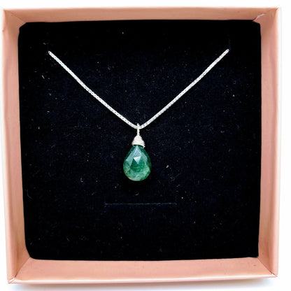 "Clairvoyance" | Emerald Necklace | Love, Joy, Clairvoyance