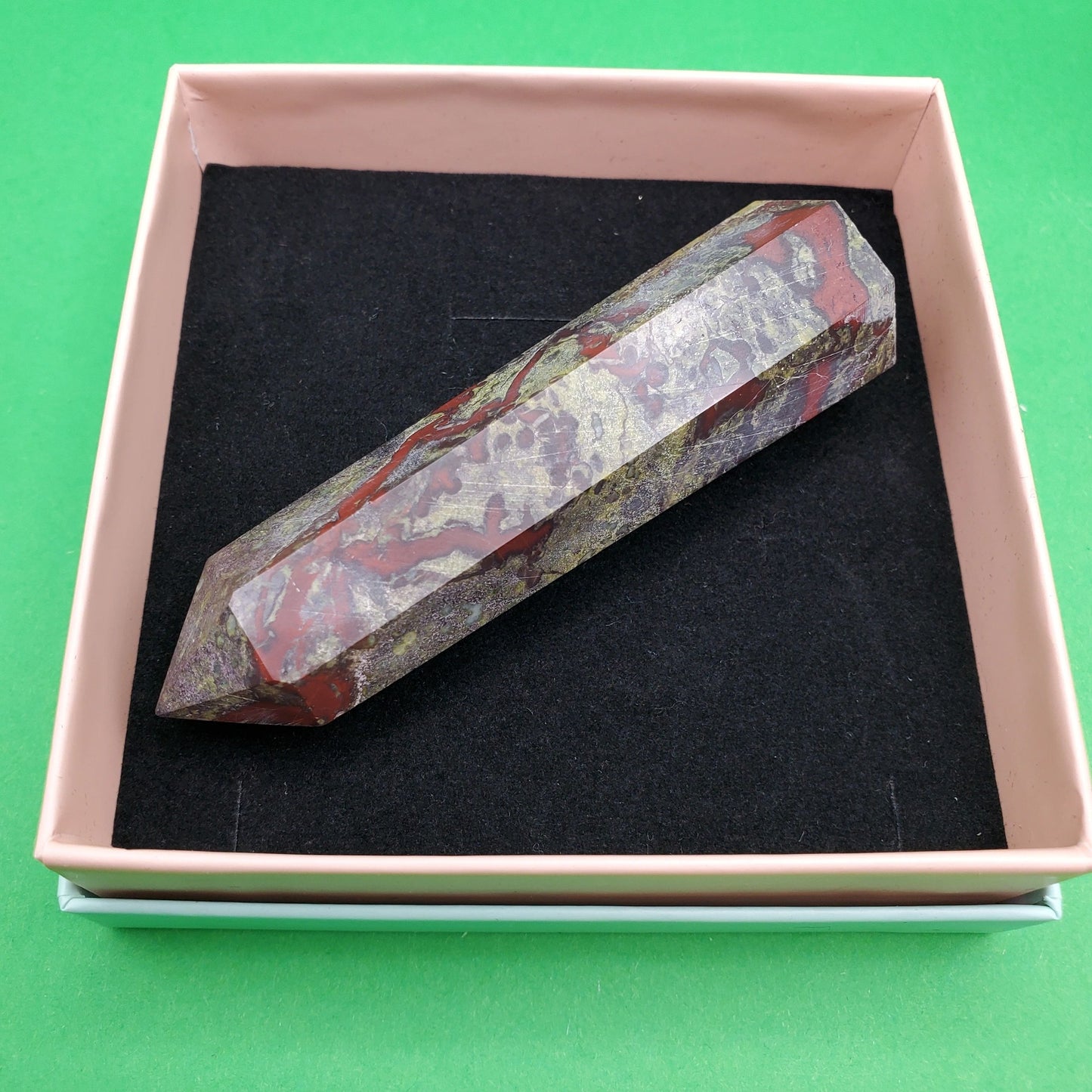Crystal Tower | Mystic Merlinite, Labradorite, Apatite, Bloodstone