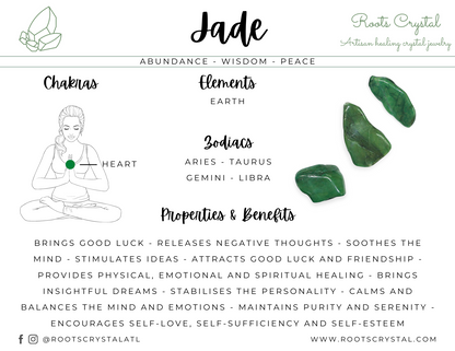 "Peace" | Jade necklace | Abundance, wisdom, peace