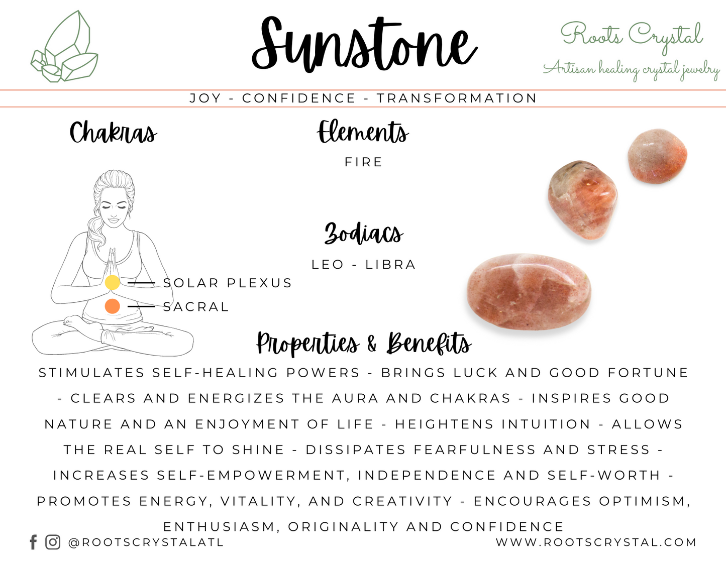 "Sun" | Sunstone necklace | joy, confidence, transformation