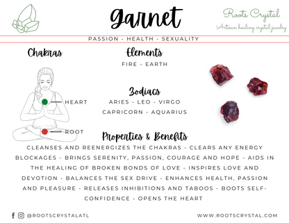 "Passion" | Garnet necklace | passion, health, sexuality