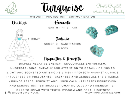 "Whisper" | Turquoise necklace | wisdom, protection, communication