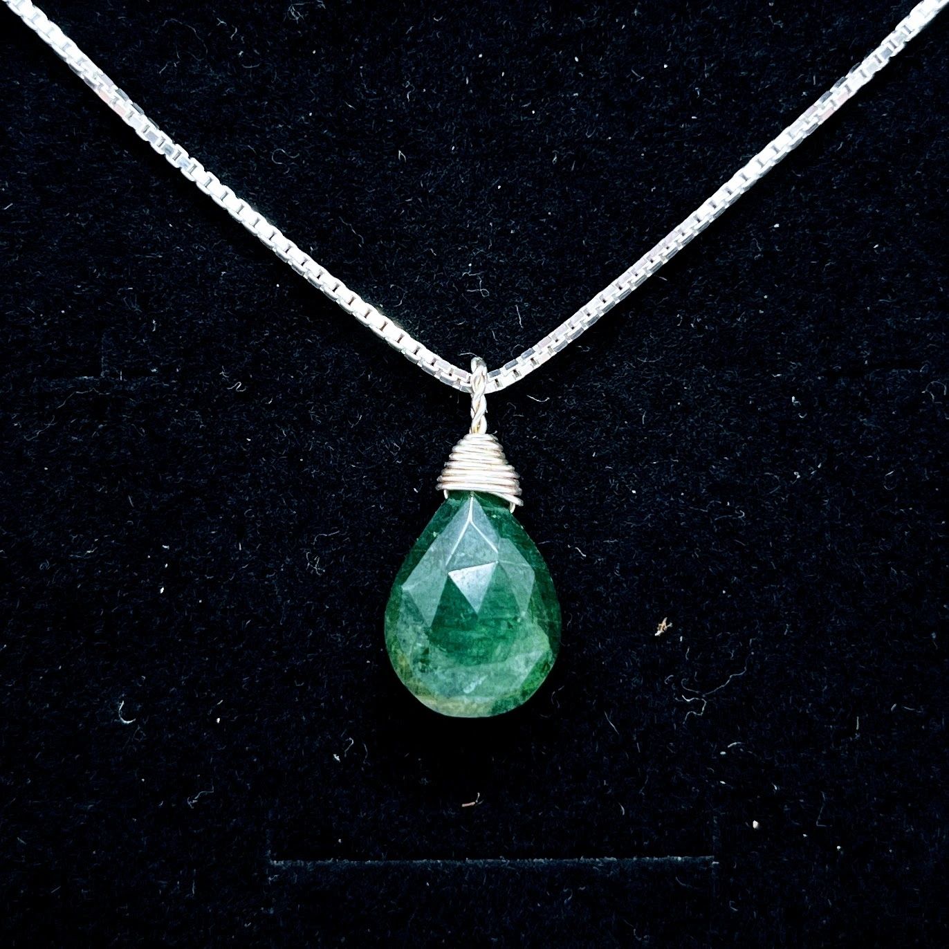 "Clairvoyance" | Emerald Necklace | Love, Joy, Clairvoyance