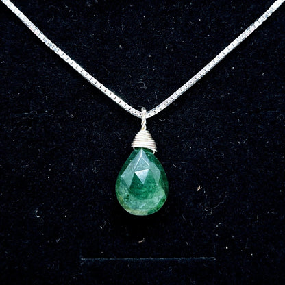 "Clairvoyance" | Emerald Necklace | Love, Joy, Clairvoyance