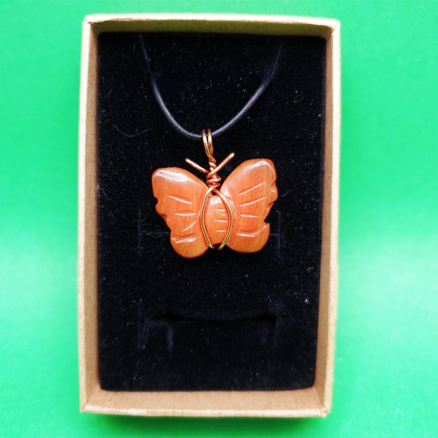 "Butterfly" | Red Jasper Necklace, Ring | Grounding, Nurturing, Centering