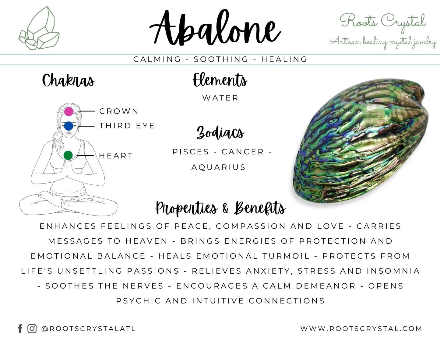 Abalone Sea Shell: beauty, life, flow, love | for burning sage, incense, display, holding jewelry etc.