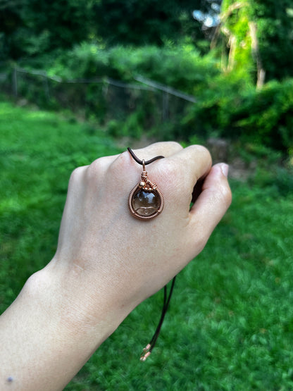 "Root" | Smoky quartz necklace | manifestation, grounding, protection