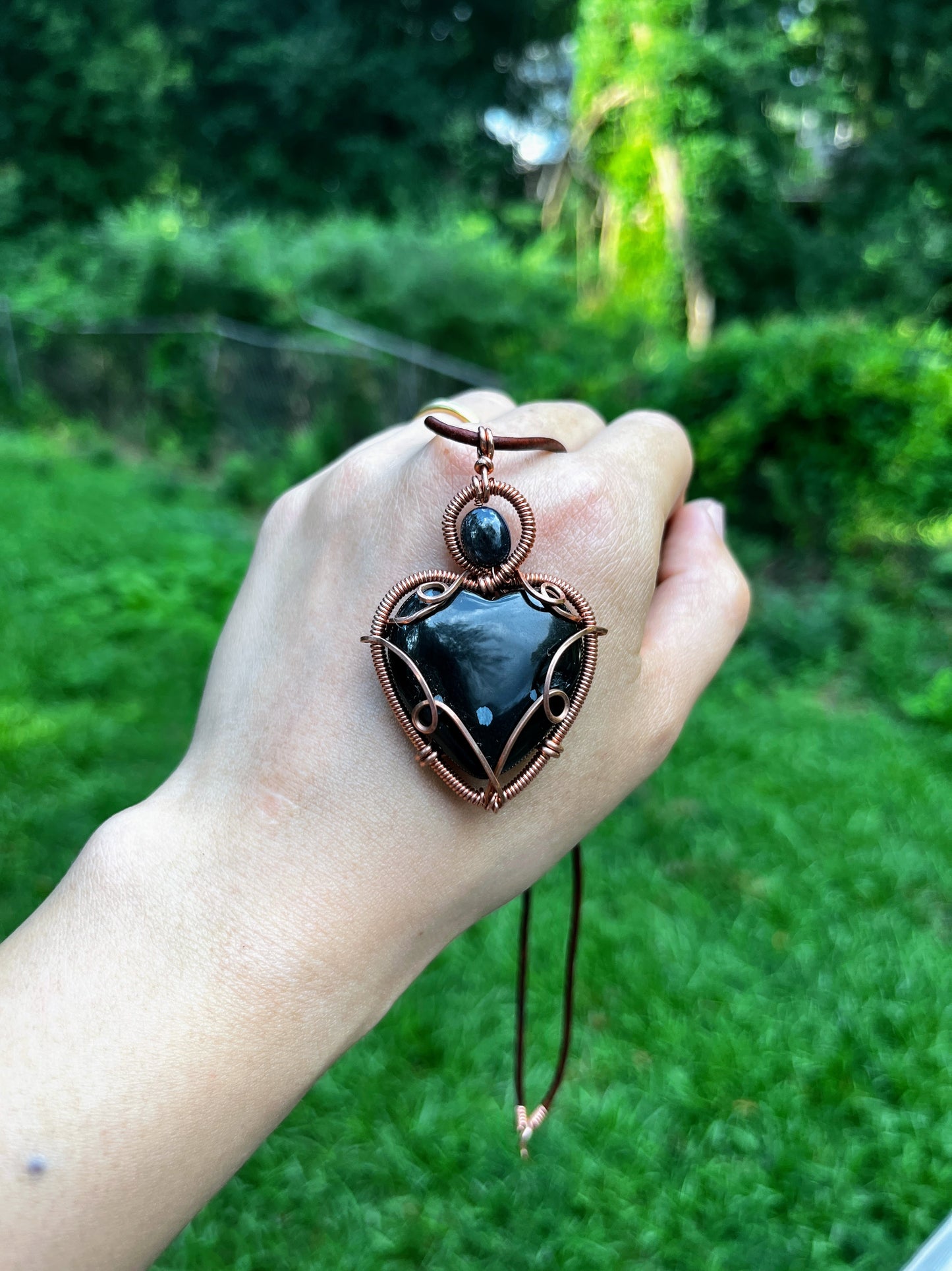 "Purity" | Snowflake obsidian necklaces | Calmness, balance, wisdom