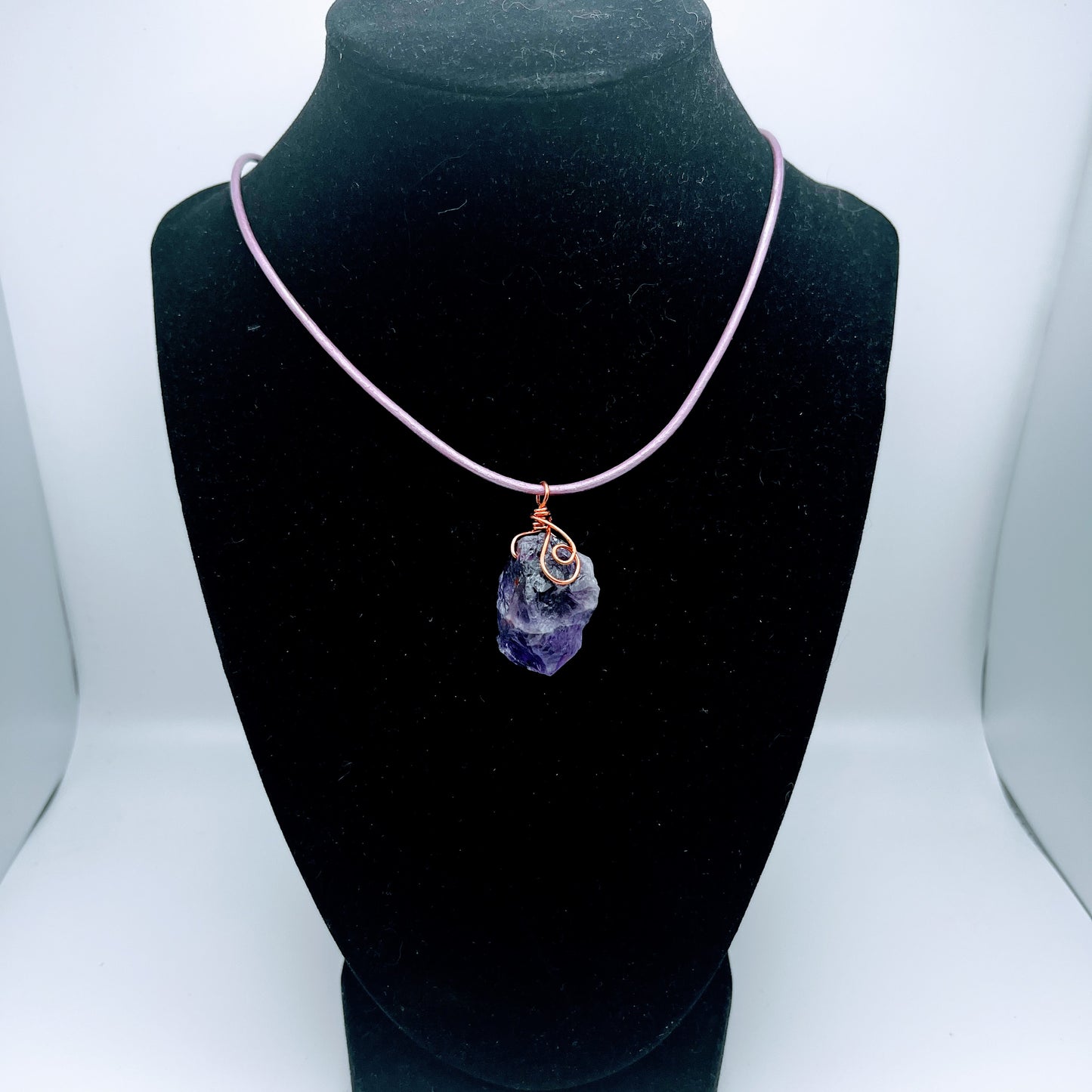 "Healer" | Raw amethyst necklace | protection, awareness, healing