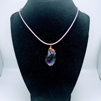 "Healer" | Raw amethyst necklace | protection, awareness, healing