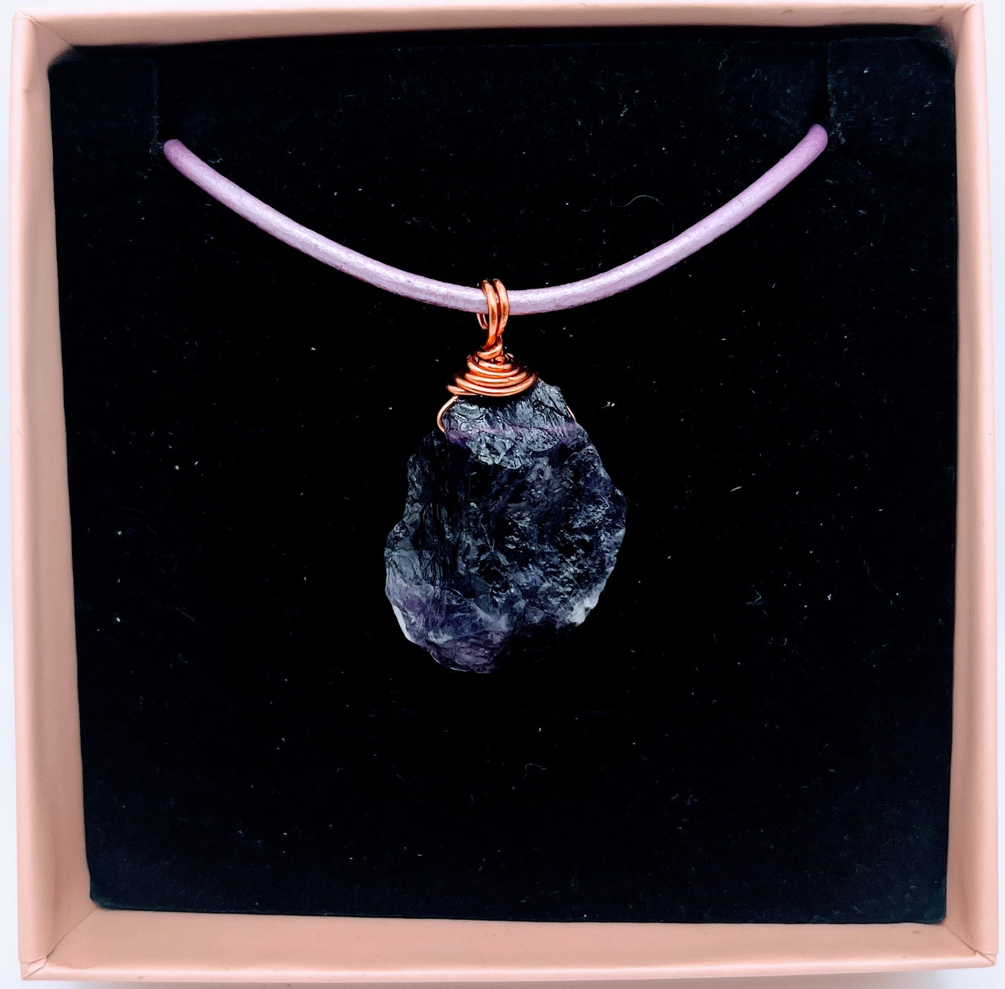 "Healer" | Raw amethyst necklace | protection, awareness, healing