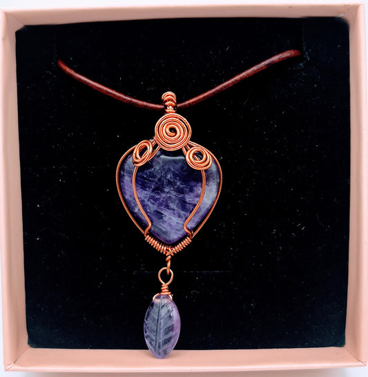 "Clarity" | Amethyst necklace | protection, awareness, healing