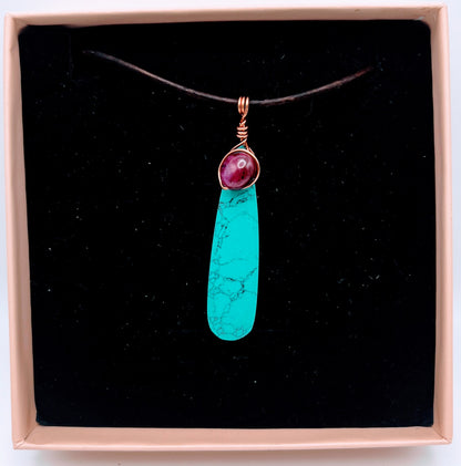 "Whisper" | Turquoise necklace | wisdom, protection, communication