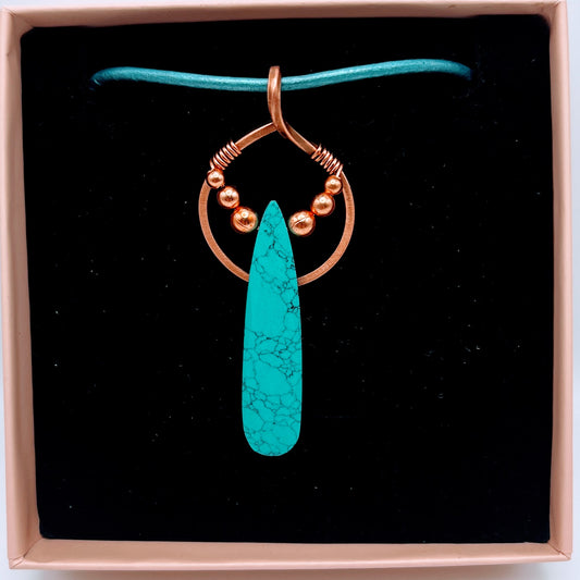 "Whisper" | Turquoise necklace | wisdom, protection, communication