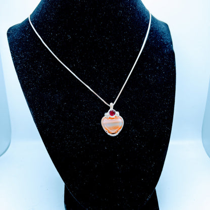 "Passion" | Carnelian & garnet necklace | Creativity, confidence, passion, sexuality